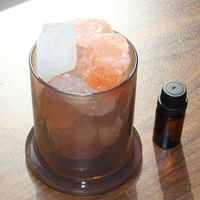 Diffuseur de cristal d'aromathérapie, diffuseur de pierre de cristal à étiquette privée, diffuseurs de roches de cristal