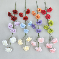 Fleur de fête à la maison réaliste pas cher décorations de mariage en vrac artificielles pour la réception fleur de rose artificielle