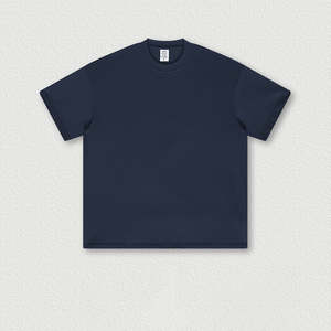 ODM 305 GSM 100% Cotton Plain Short Sleeve Oversized Mens Thick <b>Tshirt</b> Heavyweight Essentials Blank Custom Logo T Shirt for Men - Product Image 5