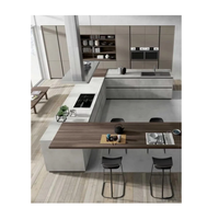 Idée de conception de cuisine moderne Meuble d'armoire moderne Ensembles de cuisine Armoire Mobilier intelligent dans la menuiserie de cuisine
