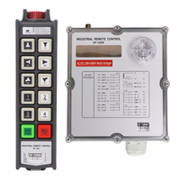 Remote Radio Industri Presisi Kecepatan Ganda 10 Tombol dengan Pengunci Keamanan untuk EOT Overhead Crane