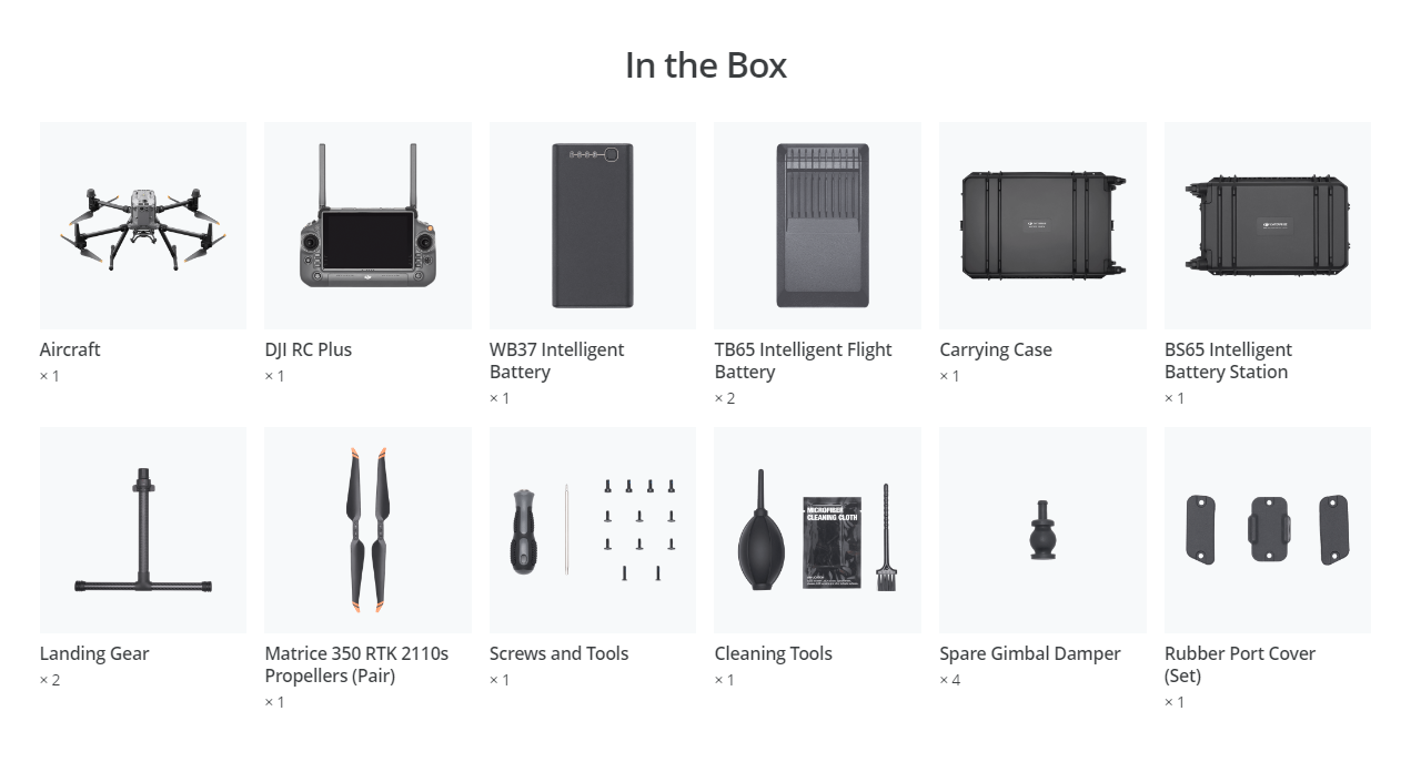 M350คำสั่งผสม RTK (TB65 * 2, BS65 * 1)