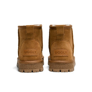 <span class=keywords><strong>Chen</strong></span> Ma女性用屋外防水サーマルショートアンクル & ブーティ冬ブーツ快適スエードぬいぐるみゴムミッドソールソフト居心地 - Product Image 3