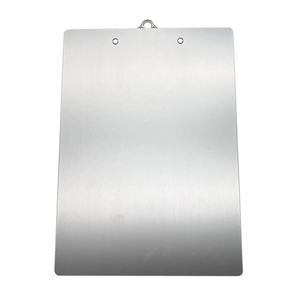 Porte-documents en aluminium argenté avec logo personnalisé de la marque EMDA, modèle 70M301, pour le bureau, le stockage de documents, format A4 - Product Image 3