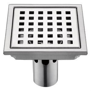 YOTO SUS304 acier inoxydable trou carré grille sol Drainage filtres cheveux salle de bain douche sol Drain 110*110mm - Product Image 3