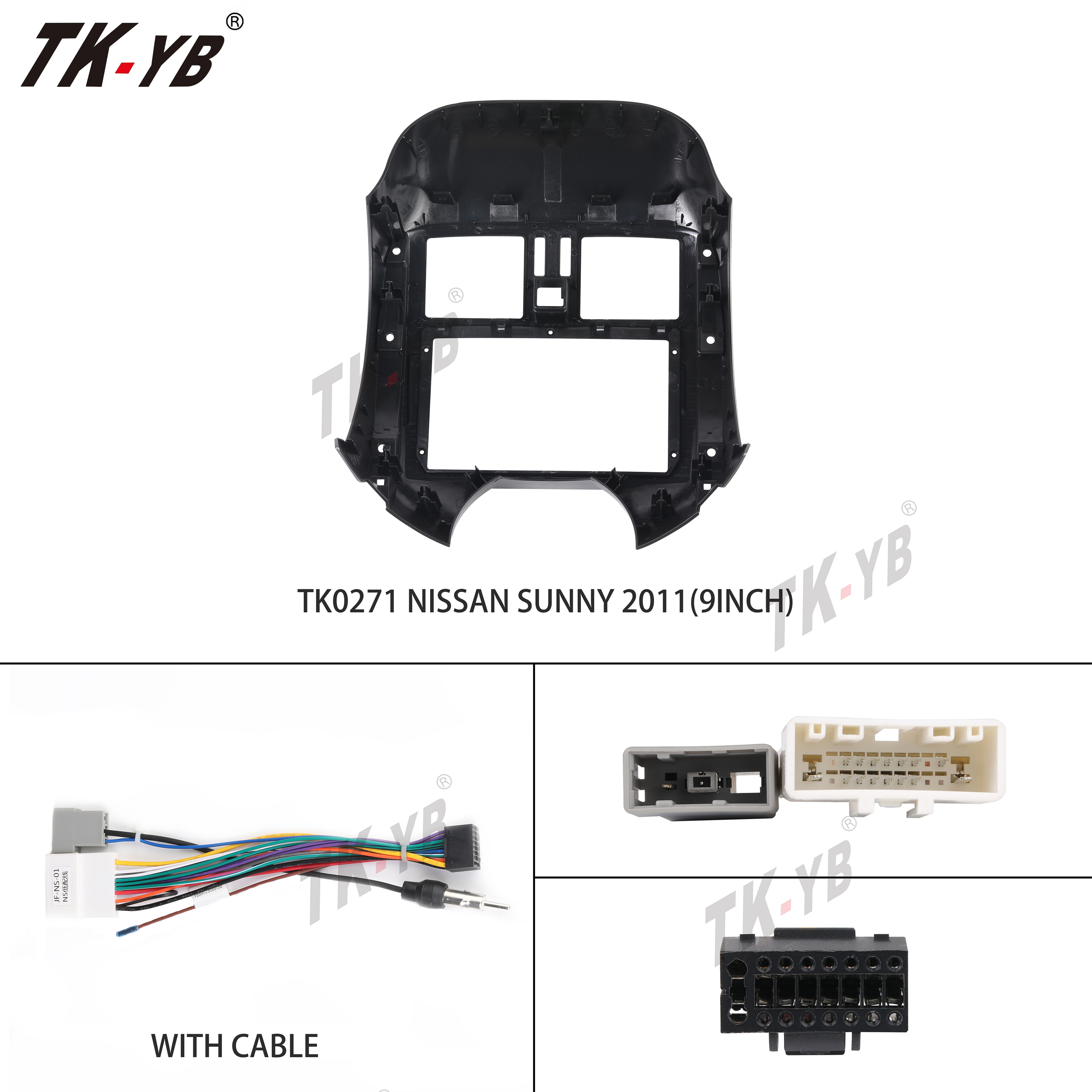 TK-YB 9-Inch Car Navigation Panel for Nissan Sunny 2011-2013