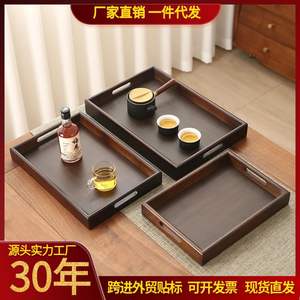 Bandejas de bambú al por mayor para exportación, moldes rectangulares para hornear, almacenamiento para hoteles, artículos de cocina, juegos de té, tazas, dropshipping - Product Image 5