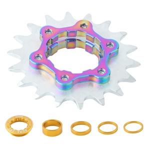 Piñón de bicicleta de una sola velocidad, cassette de disco único para <span class=keywords><strong>MTB</strong></span>, piñón libre de aleación de aluminio - Product Image 2