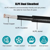 10AWG PV1-F Solarkabel 1500V TÜV UL zertifiziertes PV-Kabel 4mm² Kupfer Solar-Verlängerungskabel für Solaranlagen