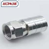 Connecteur F à sertir pour câble coaxial RG11 Connecteur F mâle à sertir RG11 Connecteur F étanche RF certifié CE