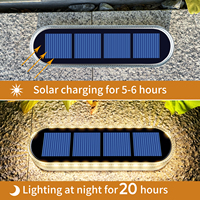 Lampes solaires LED étanches IP68 de qualité OEM pour marches, allumage/extinction automatique, éclairage extérieur pour terrasse, allée, porte, garage