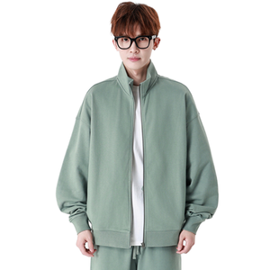 <span class=keywords><strong>Felpa</strong></span> <span class=keywords><strong>con</strong></span> cappuccio da uomo oversize autunnale <span class=keywords><strong>con</strong></span> zip, collo alto, stampa personalizzata, in cotone, a maniche lunghe, <span class=keywords><strong>con</strong></span> tasche, casual e confortevole - Product Image 1