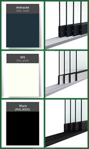 Portes coulissantes en verre en aluminium avec mur coulissant en verre trempé - Product Image 6