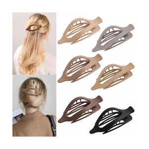 אופנה כפור שיער שטוח סיכת לנשים בציר שקוף מט duckbill שיער טופר בגודל גדול ponybed עבור שיער דק עבה - Product Image 3