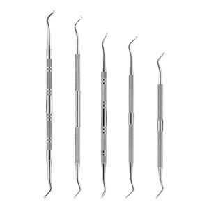 Poussoir à ongles en acier inoxydable, outils de dissolvant de vernis à ongles double face, argent - Product Image 5