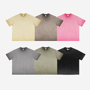 เสื้อยืดผู้ชายทรงโอเวอร์ไซส์พร้อมโลโก้ออกแบบได้ตามต้องการ - Product Image 2