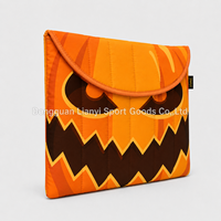Housse d'ordinateur portable matelassée personnalisée en usine, sac de protection pour ordinateur portable, accessoire PC, pochette pour ordinateur portable, cadeau d'Halloween