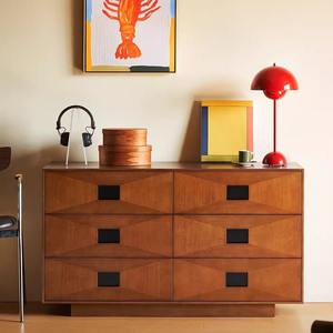 Cómoda Modular Vintage de Estilo Retro Francés, Mueble de Madera Maciza con Cajones, Aparador de Almacenamiento para Dormitorio, Mueble para Sala de Estar - Product Image 3