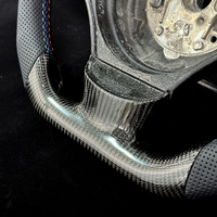 Volant de direction en fibre de carbone brillant de qualité supérieure pour BMW E90 E84 X1 Série 3