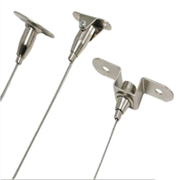 Accessoires de lampe LED personnalisés, fils de suspension pour éclairage de plafond avec petit serre-câble pour panneaux lumineux