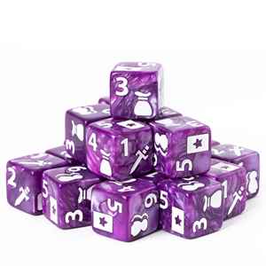 Dados de Póker Acrílicos Duraderos y Personalizables AC-D171-178, Dados D6 Color Púrpura Perla para <span class=keywords><strong>Juegos</strong></span> de Rol, Póker, DND y Cartas, Personalizables - Product Image 1