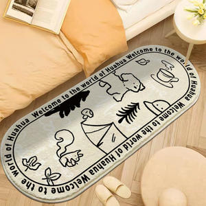 พรมปูพื้นรูปวงรีลายสุนัขน่ารัก ดีไซน์ทันสมัย กันลื่น ใช้ได้ทั้งห้องนอนและห้องนั่งเล่น ซักน้ำได้ - Product Image 4