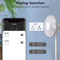 Bingoelec UK Smart WiFi Prise universelle à double paroi avec prise USB Type C Tuya Alex Commutateurs et prise de télécommande