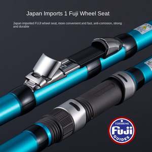 FUJI Guide Anneau Long Cast <span class=keywords><strong>Surf</strong></span> 4.2M 3 Sections En Fiber De Carbone Coulée Canne À Pêche <span class=keywords><strong>Surf</strong></span> Canne À <span class=keywords><strong>Surf</strong></span> pour La Pêche En Mer - Product Image 5