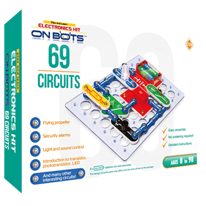 Trên Bots điện tử Kit 69 thiết bị điện tử thăm dò kit, tìm hiểu những điều cơ bản của mạch, an toàn - Product Image 1