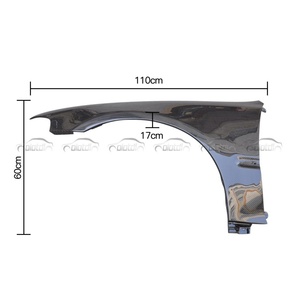 Finition de garniture de fentes latérales extérieures en fibre de carbone style OEM pour Honda Civic K6 EG 3D 1992-1995 - Product Image 2