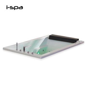 Baignoire autoportante moderne en acrylique et pierre artificielle Victoria - Product Image 2