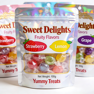 Matte Finish 4oz Vitamin Gummy <b>Bag</b> Aluminum Foil Mylar Stand Up Pouch MOPP VMPET PE Zipper Supplement Candy Packaging <b>Bag</b> - Product Image 2