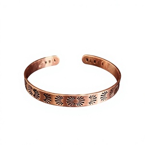 Handmade <b>Copper</b> Bracelet for Men and Women Adjustable Design Traditional Health Jewelry Gift for Daily Wear - Product Image 1