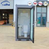Cabine de toilette préfabriquée modulaire intégrée pour extérieur