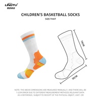 Vente en gros de chaussettes athlétiques rembourrées en éponge Chaussettes d'équipage de sport de basket-ball élite pour enfants et jeunes hommes