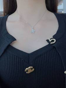 Xinfly 2026 Nuevo Colgante de Mariposa de Lujo en Oro de 18K con Diamantes Naturales, Joyería Fina de Moda para Mujer, Colgante para Bodas y Fiestas - Product Image 5