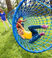 Red de Cuerda Tejida Colgante de PP Resistente a la Intemperie de 6-10 Pies para Interiores/Exteriores, Puente Túnel, Equipo de Juegos para Niños, Balancín para Jardín de Infancia