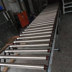 Gıda sanayi hattı yeni konveyörler için profesyonel ayarlanabilir hız paslanmaz çelik bant konveyör katlanabilir çelik boru tasarımı - Product Image 1