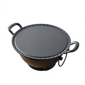 Poêle à frire multi-usages en fonte non revêtue, antiadhésive naturelle, <span class=keywords><strong>pour</strong></span> crêpes, pancakes et grillades domestiques - Product Image 3