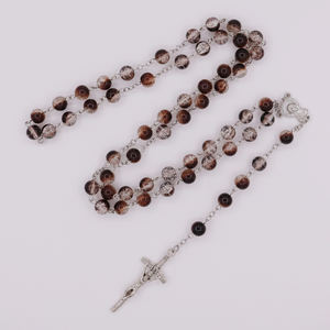 Collar <span class=keywords><strong>de</strong></span> Perlas <span class=keywords><strong>de</strong></span> la Virgen María Católica Cristiana al por Mayor, Joyería Fina, <span class=keywords><strong>Dios</strong></span> Bendiga, Rosario <span class=keywords><strong>de</strong></span> Oración - Product Image 3