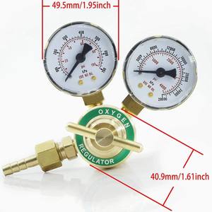Régulateurs de pression en acétylène et oxygène pour soudage et découpe, style américain, tout en cuivre, légers, CGA540 CGA200 - Product Image 3