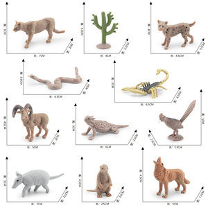HY Toys simulación transfronteriza desierto animal modelo serpiente de cascabel Cactus marmota Coyote escorpión Decoración de mesa - Product Image 4