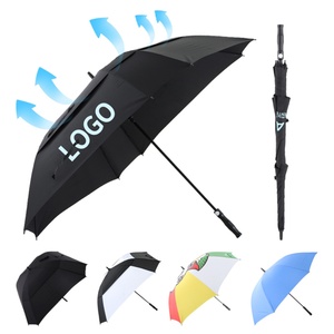 OEM Heavy Duty Windproof Straight Golf UV Double Canopy <b>Umbrella</b> Fabrica De Parasoles Para Autos Oversize Rain <b>Umbrella</b> - Product Image 1