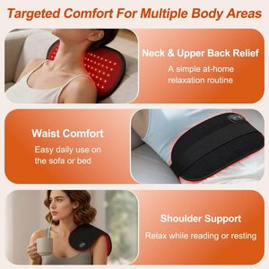 Pad per Terapia a Luce Rossa per il Corpo, 60 LED 660nm e 850nm, Flessibile e Portatile per Schiena, Ginocchia, Relax Post-Allenamento - Product Image 4