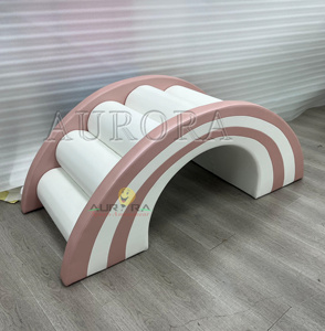 Ensemble de jeux doux d'intérieur pour enfants, <span class=keywords><strong>piscine</strong></span> <span class=keywords><strong>à</strong></span> balles <span class=keywords><strong>rose</strong></span> doré, équipement d'escalade, jeux doux commerciaux - Product Image 6