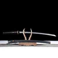 Épée artisanale Dark King Come Sword de 26 pouces, thème noir, décorative, de collection, non affûtée, pour exposition, vente en gros
