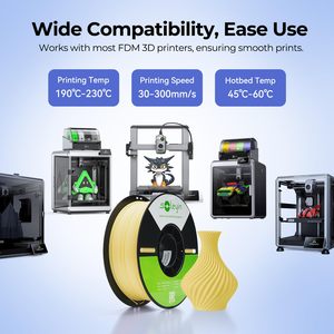 Filamento de Impresión 3D PETG Básico Soleyin, 1 kg, Bobina de Alta Velocidad para Impresoras 3D FDM, Alta Precisión, Gran Resistencia, Resistente a la Humedad - Product Image 2