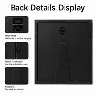 Support mural personnalisé en bois pour médailles et photos, cadre acrylique, présentoir de collage, boîte à ombre, vente en gros, décoration intérieure