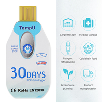 Enregistreur de température numérique portable jetable USB, haute sensibilité, 30 jours, enregistreur de données PDF