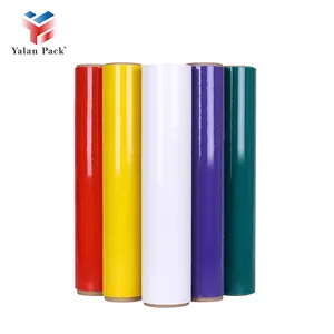 18 Mic Lldpe Wrapping Pallet Stretch Hood Film Packaging Shrink Film Wrap Roll Hand Clear Plastic Film Transparente Soft Casting